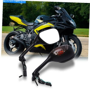 Mirror I[goC^[VOi2001-2019 Suzuki GSX-R1000̂߂̓EBO~[ Motorcycle Turn Signals Integrated Wing Mirrors For 2001-2019 Suzuki GSX-R1000