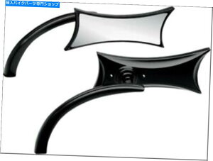 Mirror Arlen Nessマイクロブラック4点左サイドミラーハーレーまたはメトリックそれぞれ Arlen Ness Micro Black Four Point Left Side Mirror Harley or Metric EACH