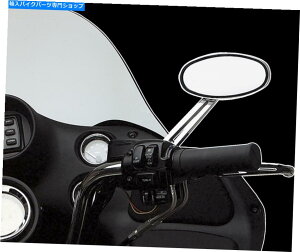 Mirror hbOXyV[N[LEDXeXIIEnho[I[goC~[ Drag Specialties Chrome LED Stealth II Right Hand Handlebar Motorcycle Mirror