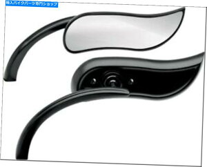 Mirror Arlen Ness Micro Black Upswept右サイドミラーハーレーまたは各メトリック Arlen Ness Micro Black Upswept Right Side Mirror Harley or Metric EACH