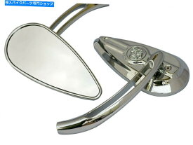 Mirror Honda Suzuki川崎勝利ヤマハのためのChrome 3D CNCの頭蓋骨のティアドロップミラー Chrome 3D CNC Skull TearDrop Mirrors for Honda Suzuki Kawasaki Victory Yamaha