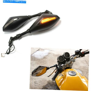 Mirror XYLBoulevard C50 C90pX[NYI[goCLED^[MTCh~[ Smoke Lens Motorcycle LED Turn Signals Side Mirrors For Suzuki Boulevard C50 C90