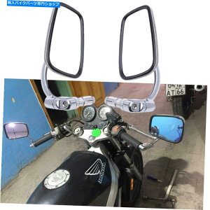 Mirror JtF[T[N[I[goC7/8 "z_XYLXYL̃Gho[TCh~[ Cafe Racer Chrome Motorcycle 7/8" End Bar Side Mirrors For Honda Suzuki Suzuki