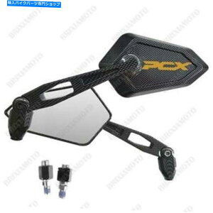 Mirror Jbv~[~[Xg[gJ[{S[hSz_PCX 125 150 COUPLE MIRRORS MIRROR STREET CARBON LOOK GOLD LOGO HONDA PCX 125 150