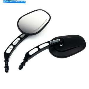 Mirror �G�b�W�J�b�g�I�[�g�o�C�̃o�C�N�̍��E���A�r���[�~���[�n�[���[1982-2019 Edge Cut Motorcycle Motorbike Left&Right Rear View Mirrors For Harley 1982-2019�y���s�A���i�z