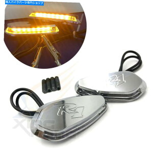 Mirror LED~[ubNItx[Xv[gN[MR1 00~08}nR1 YZF-R1 YZF LED Mirror Block Off Base Plates Chrome Signal R1 For 00-08 Yamaha R1 Yzf-R1 Yzf