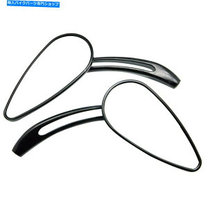 Mirror ���}�n�X�N�[�^�[�Y�}Vino X-Max�̂��߂̍�3D CNC�̓��W���̃e�B�A�h���b�v�~���[ Black 3D CNC Skull TearDrop Mirrors for Yamaha Scooter Zuma Vino X-max�y���s�A���i�z
