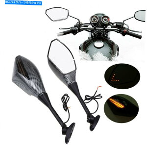 Mirror 1΃jo[TAr[~[KXX[NCgAo[LEDtBbgz_ One Pair Universal Rear View Mirror Glass Smoke Light Amber LED Fit For Honda