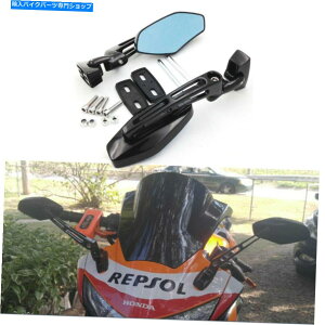 Mirror z_CBR 250R 600RR 929RR 954RR 1000RR Â߂̃ubNI[goC̃obN~[ Black Motorcycle Rearview Mirrors For Honda CBR 250R 600RR 929RR 954RR 1000RR A