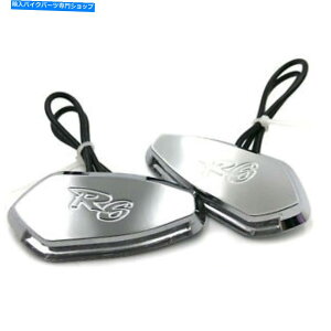 Mirror Hongk "R6" Chrome LEDVOi~[ubNOFFx[X99-07 YAMAHA YZF-R6 HongK "R6" Chrome LED Signal Mirror Block Off Base For 99-07 Yamaha Yzf-R6