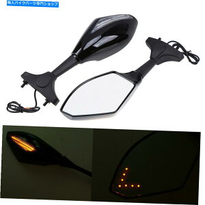 Mirror CBR600 GSXR1000 ZX600R YZF R1I[goĈ߂ABSCG[LEDwʐ}~[tBbg ABS Yellow LED Rear View Mirror Fit for CBR600 GSXR1000 ZX600R YZF R1 Motorcycle