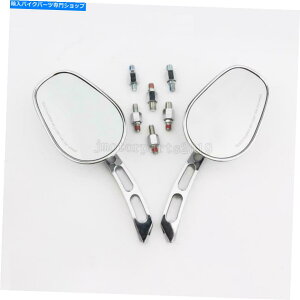 Mirror n[[_rbh\{o[N[U[c[Ô߂̃I[goCN~[ Motorcycle Chrome Auminum Mirrors For Harley Davidson Bobber Cruiser Touring