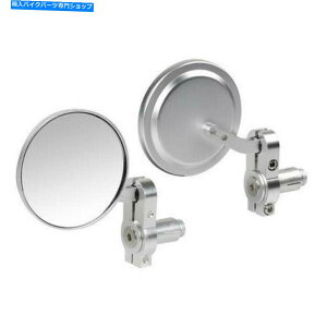 Mirror yA~j~[A~jEGho[JtF[T[XNu Pair Mini Mirrors Aluminum End BAR Cafe Racer Scrambler lampa