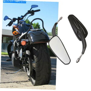 Mirror Harley Davidson Dyna Street Glide Road King Suspail�̂��߂̃u���b�N�I�[�g�o�C�̃~���[ Black Motorcycle Mirrors For Harley Davidson Dyna Street Glide Road King Softail�y���s�A���i�z