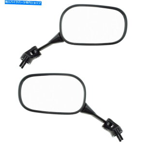 Mirror Kawasaki Ninja ZX6R 05-08 ZX10RAr[~[hbg Set Left Right Black For Kawasaki Ninja ZX6R 05-08 ZX10R Rear View Mirror DOT