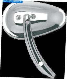 Mirror I[goC̋̒̃hbOXyṼN[̃eBAhbv̂˂ Drag Specialties Chrome Teardrop Left Hand Side Screw in Motorcycle Mirror