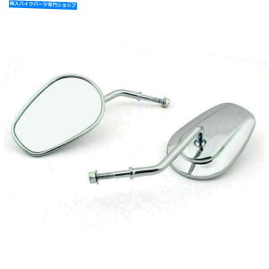 Mirror Sportster Softail Dyna EP�̂��߂̃e�[�p�[�~���[CHR�����O�X�e�� Tapered Mirrors CHR Long Stem For VRSC Touring Sportster Softail Dyna EP