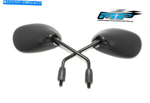 Mirror �z���_CBF125 2009-13�̂��߂̕��ՓI�ȃI�[�g�o�C�̃~���[�u���b�N Universal Motorcycle Mirrors Black for Honda CBF125 2009-13�y���s�A���i�z