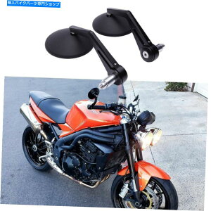 Mirror }CNCCEh7/8 "̂߂̃o[Gh~[AgvXNu900 Motorcycle Round 7/8" Bar End Mirrors For Triumph Speed Triple Scrambler 900 US