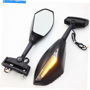 Mirror �}�b�g�u���b�N�N���A�����YLED�^�[���V�O�i���~���[��kawaski ninja 500 zx750 Matte Black Clear Lens LED Turn Signal Mirror For Kawaski Ninja 500 ZX750�y���s�A���i�z