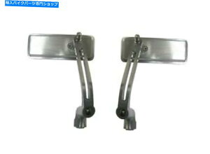 Mirror �~���[�o�[�G���h�V���o�[�����`130mm x 50mm�i�y�A�j Mirror Bar End Silver Rectangle 130mm x 50mm (Pair)�y���s�A���i�z
