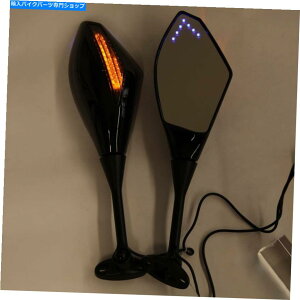 Mirror Honda CBR300R CBR250RubNI[goCLEDTCu~[JX^~[ For Honda CBR300R CBR250R Black Motorcycle LED RearView Mirrors Custom Mirrors