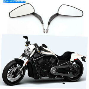 Mirror n[[_rbh\VbhiCgbhN[U[I[goCAr[~[ubNA For Harley Davidson V-Rod Night Rod Cruiser Motorcycle Rear View Mirrors Black A