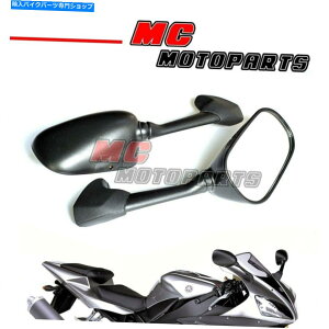 Mirror }nYZF R1 99-06 YZF R6 01-02emarkAt^[}[PbgTCh~[ Black Aftermarket Side Mirror with emark For Yamaha YZF R1 99-06 YZF R6 01-02