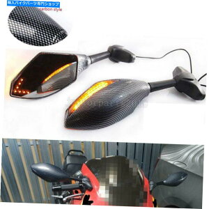 Mirror JTLEZX6R ZX9R ZX10R 12R ZX14R̃I[goCLED^[VOi~[ Motorcycle LED Turn Signal Mirrors for Kawasaki Ninja ZX6R ZX9R ZX10R 12R ZX14R