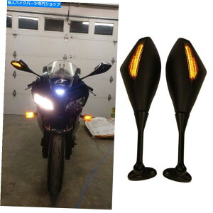 Mirror GSXR600 GSXR750I[goCLED^[MTCh~[u[/Ao[ For Suzuki GSXR600 GSXR750 Motorcycle LED Turn Signals Side Mirrors Blue/Amber