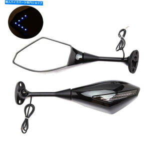 Mirror BKI[goCLED^[VOiu[LED~[̓z_CBR600RR SUZUKI GSXR600 BK MOTORCYCLE LED TURN SIGNAL BLUE LED MIRRORS FOR HONDA CBR600RR Suzuki GSXR600