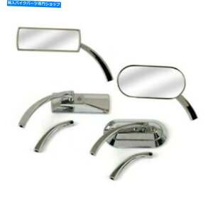 Mirror n[[_rbh\̂߂ɁAN̋rbgAÑ~[ Mirror Rectangular Billet, Chrome, for Harley Davidson