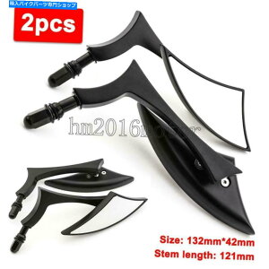 Mirror n[[Xg[gOCh[hOChc[Ô߂̍I[goCu[hTCh~[ Black Motorcycle Blade Side Mirrors For Harley Street Glide Road Glide Touring