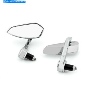Mirror ���j�o�[�T���I�[�g�o�C���[�^�[7/8 "22mm�n���h���o�[�G���h���A�T�C�h�r���[�~���[CHR U�B Universal Motorcycle Motor 7/8" 22mm Handle Bar End Rear Side View Mirror CHR U.