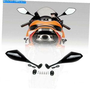 Mirror z_CBR600RR CBR1000RRp2{̃I[goCu[LED^[MobN~[ 2x Motorcycle Blue LED Turn Signal Rearview Mirrors For Honda CBR600RR CBR1000RR