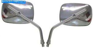 Mirror ���E�~���[�N���[��10mm x2pcs 589630 VN 1500 G�N���V�b�N�c�[���[1998-1999 Left & Right Mirrors Chrome 10mm x2pcs 589630 VN 1500 G Classic Tourer 1998-1999�y���s�A���i�z