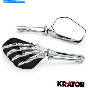 Mirror XYLGSXR GSX-RMbNXF1100pXPgXJnhI[goC~[ Skeleton Skull Hand Motorcycle Mirrors For Suzuki GSXR GSX-R Gixxer 1100