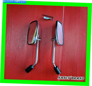 Mirror z_X[p[JuC110C125N[~[Zbg10mmB //Ǖi honda Super Cub C110C125 Chrome Mirror Set 10mm. //Good Quality