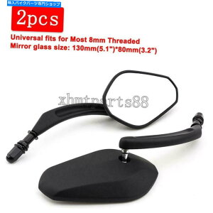 Mirror n[[X|[cX^[XLc[O[hLÔ߂2xjo[T8mmAr[~[ 2x Universal 8mm Rear View Mirrors Fit For Harley Sportster XL Touring Road King