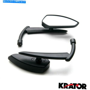 Mirror �J�X�^�����A�r���[�~���[�n�[���[�_�r�b�h�\��FXB Dyna Sturgis 80 Custom Rear View Mirrors Black Pair For Harley Davidson FXB Dyna Sturgis 80�y���s�A���i�z