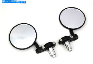 Mirror 7/8 "o[n[[ - _rbh\JX^g̃JtFX^C~[ZbgyAubN Cafe Style Mirror Set Pair Black for 7/8" Bars Harley-Davidson & Custom Moto
