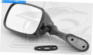 Mirror GSX1300R̂߂̃r[N}X^[J[{@ۂ̊O Bikemaster Carbon Fiber Look Left Mirror for Suzuki GSX1300R Hayabusa 1999-2009