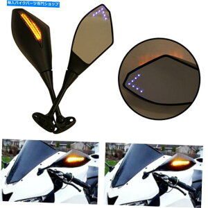 Mirror �I�[�g�o�C���LED���GSXR 600 750 Honda CBR�̂��߂̐M���T�C�h�~���[�𓱂��܂��� Motorcycle Arrow LED Turn Signal Side Mirrors For Suzuki GSXR 600 750 Honda CBR�y���s�A���i�z