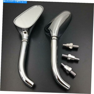 Mirror n[[}nN̂߂̃yAjo[TX[StNuTChobN~[ A Pair Universal Small Golf Club Side Rearview Mirror For Harley Yamaha CHROME