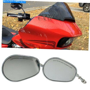Mirror �n�[���[���[�h�O���C�h1998-2018�̂��߂̃e�[�p�[�N�������^���̎��ւ��̃o�b�N�~���[ Tapered Chrome Metal Replacement Rearview Mirror For Harley Road Glide 1998-2018