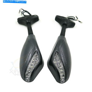 Mirror ؔlGSX1300R 99-13 SV1000Ŝ߂LED^[M̃obN~[ LED TURN SIGNAL Rearview MIRRORS FOR Suzuki Hayabusa GSX1300R 99-13 SV1000S
