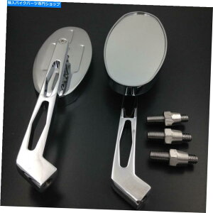 Mirror ���}�nYZF-R1 YZFR6 yzf600R FZR600�̂��߂̃N�����ȉ~�`�̃o�b�N�~���[�t�B�b�g Chrome Oval Shape Rearview Mirrors fit For Yamaha YZF-R1 YZFR6 YZF600R FZR600�y���s�A���i�z
