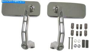 Mirror �~���[�o�[�G���h�N���������`120mm x 50mm�i�y�A�j Mirror Bar End Chrome Rectangle 120mm x 50mm (Pair)�y���s�A���i�z