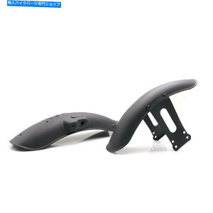 Rear Fender JtF[T[gCG125̂߂̃ubN^tgAtF_[}bhK[hJo[ Black Metal Front&Rear Fender Mudguard Cover For Cafe Racer Retro CG125