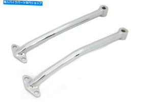 Rear Fender ���炩�ȃN�������A�t�F���_�[�X�g���b�g�T�|�[�g�u���[�X�Z�b�g�J�X�^�����W�b�h�n�[���[�`���b�p�[ Smooth Chrome Rear Fender Struts Support Brace Set Custom Rigid Harley Chopper